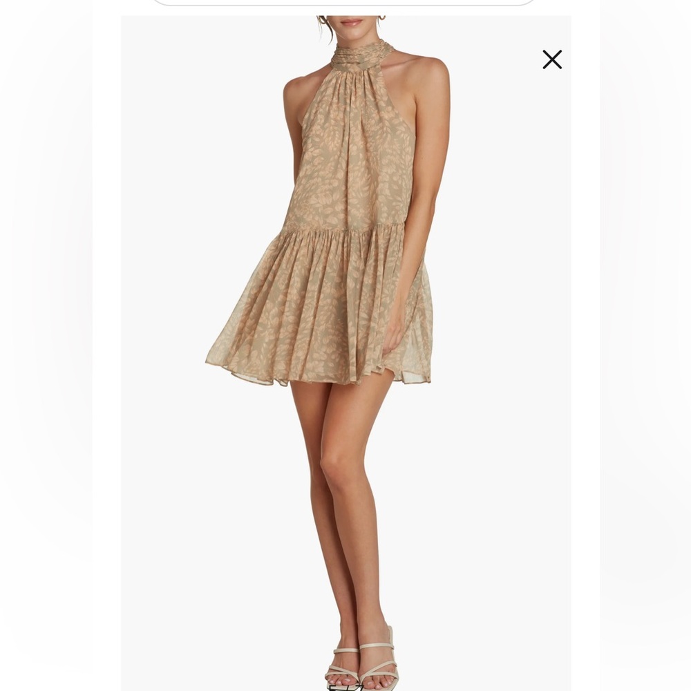 New Willow Iris Halter Minidress $138 NWT small